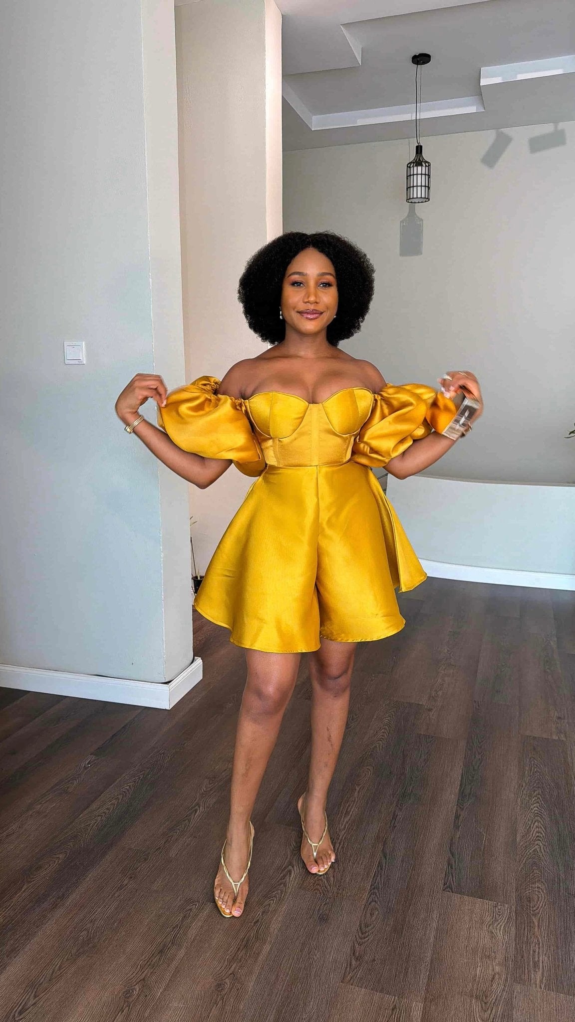 Chisom Mikado playsuit - House of Naya