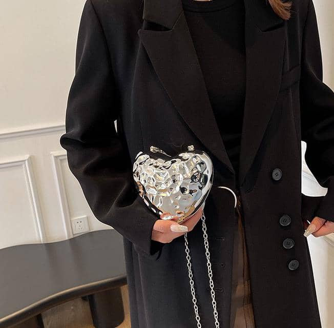 Women metallic purse