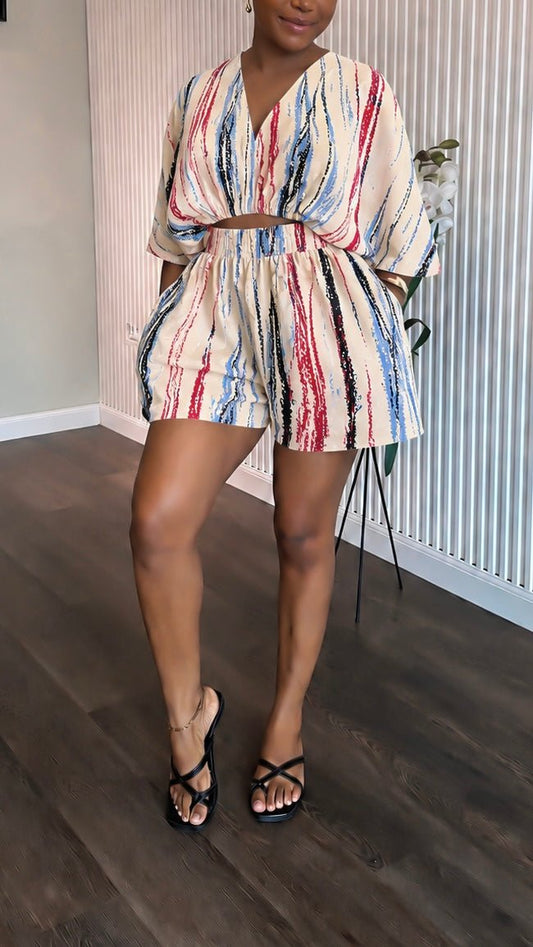 Lady crepe set short (ready to wear) - House of Naya