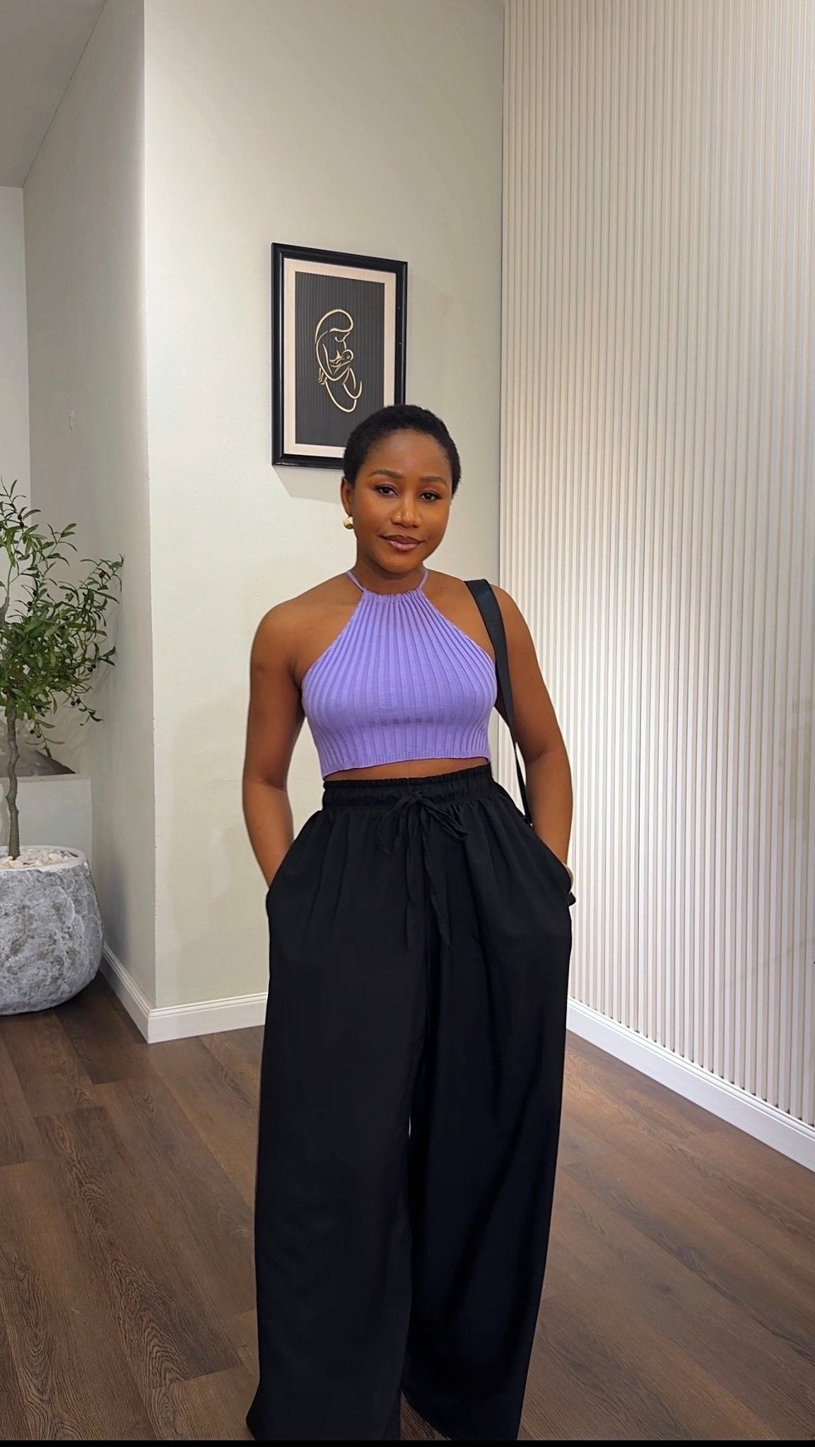 Mimi crepe pant (ready to wear) - House of Naya