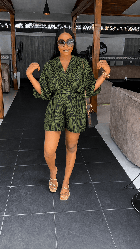 Lady crepe set short (ready to wear) - House of Naya