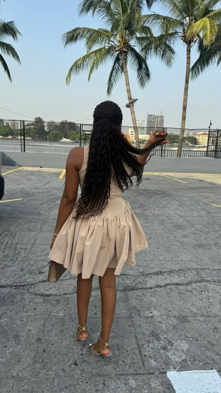 Princess cotton dress short