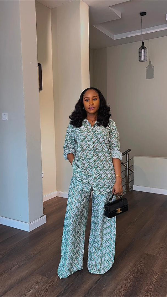 Abba crepe set (Ready to wear)