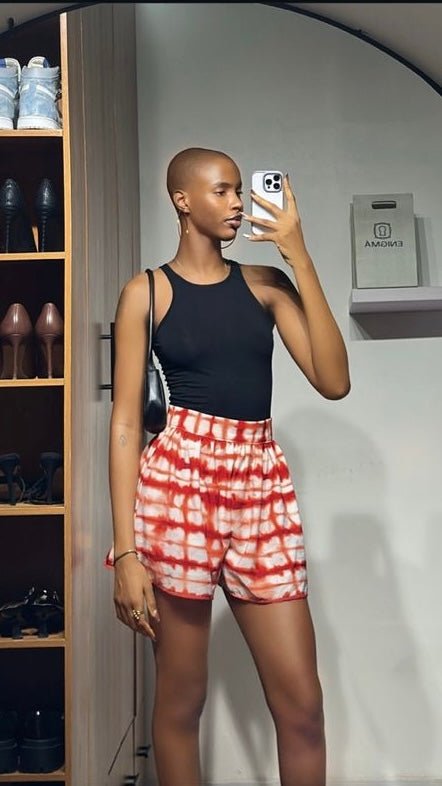 Nkem crepe short (ready to wear) - House of Naya
