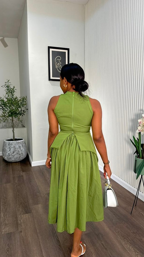 Peaches crepe set (ready to wear)