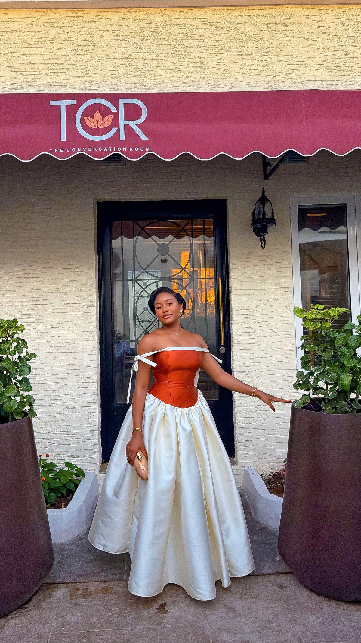 Dahlia mikado dress