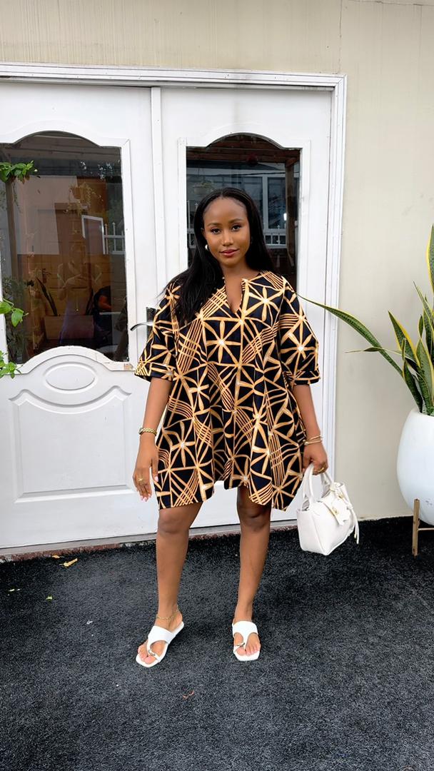 Adaugo Ankara dress (ready to wear)