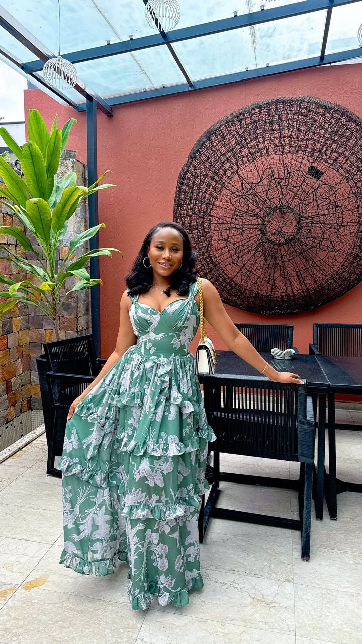 Cleopatra chiffon dress ( ready to wear )