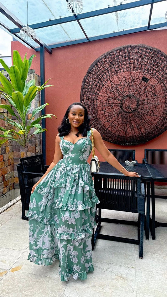 Cleopatra chiffon dress ( ready to wear )