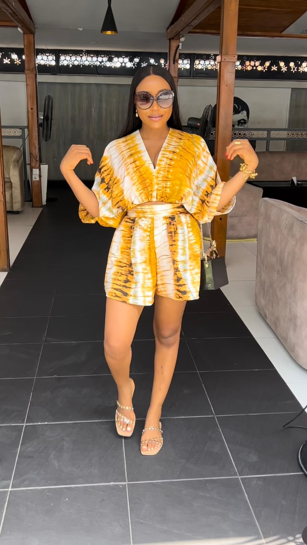 Lady crepe set(short)