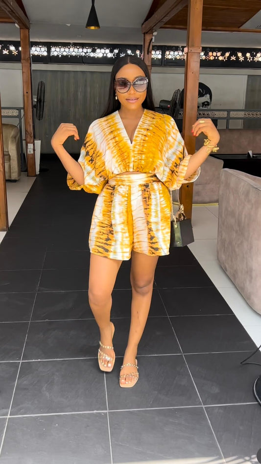 Lady crepe set(short)