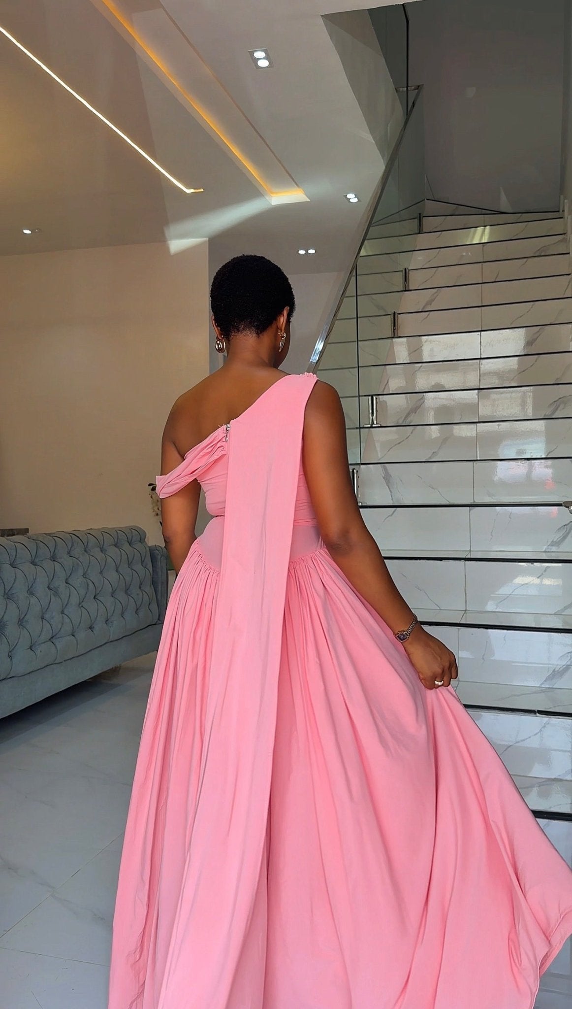 Zaria crepe dress(ready to wear) - House of Naya