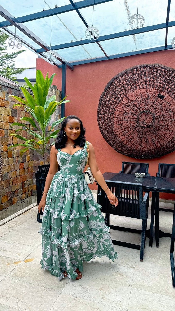 Cleopatra chiffon dress