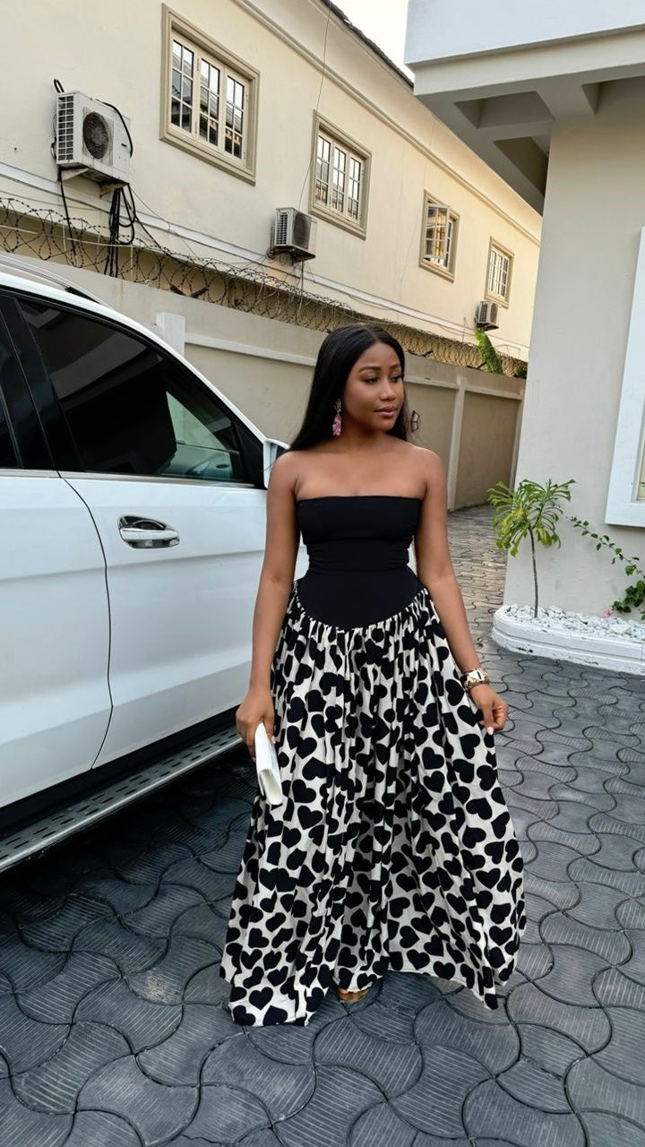 Roseline crepe dress