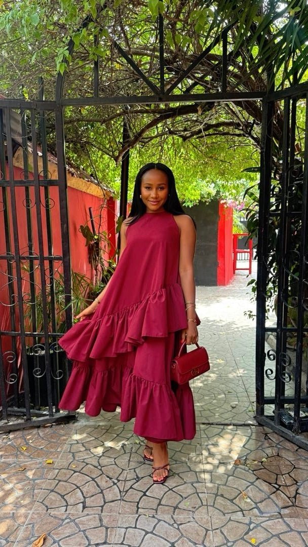 Raven cotton dress( ready to wear) - House of Naya