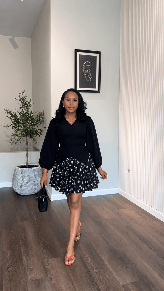 Fiyin crepe dress ( ready to wear) - House of Naya