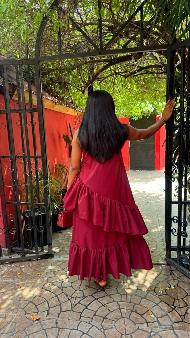 Raven cotton dress( ready to wear) - House of Naya