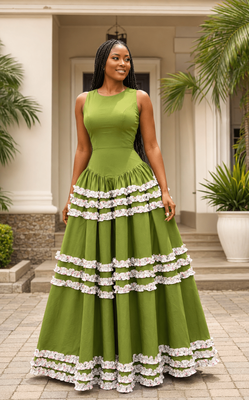 Abike crepe dress(ready to wear) - House of Naya