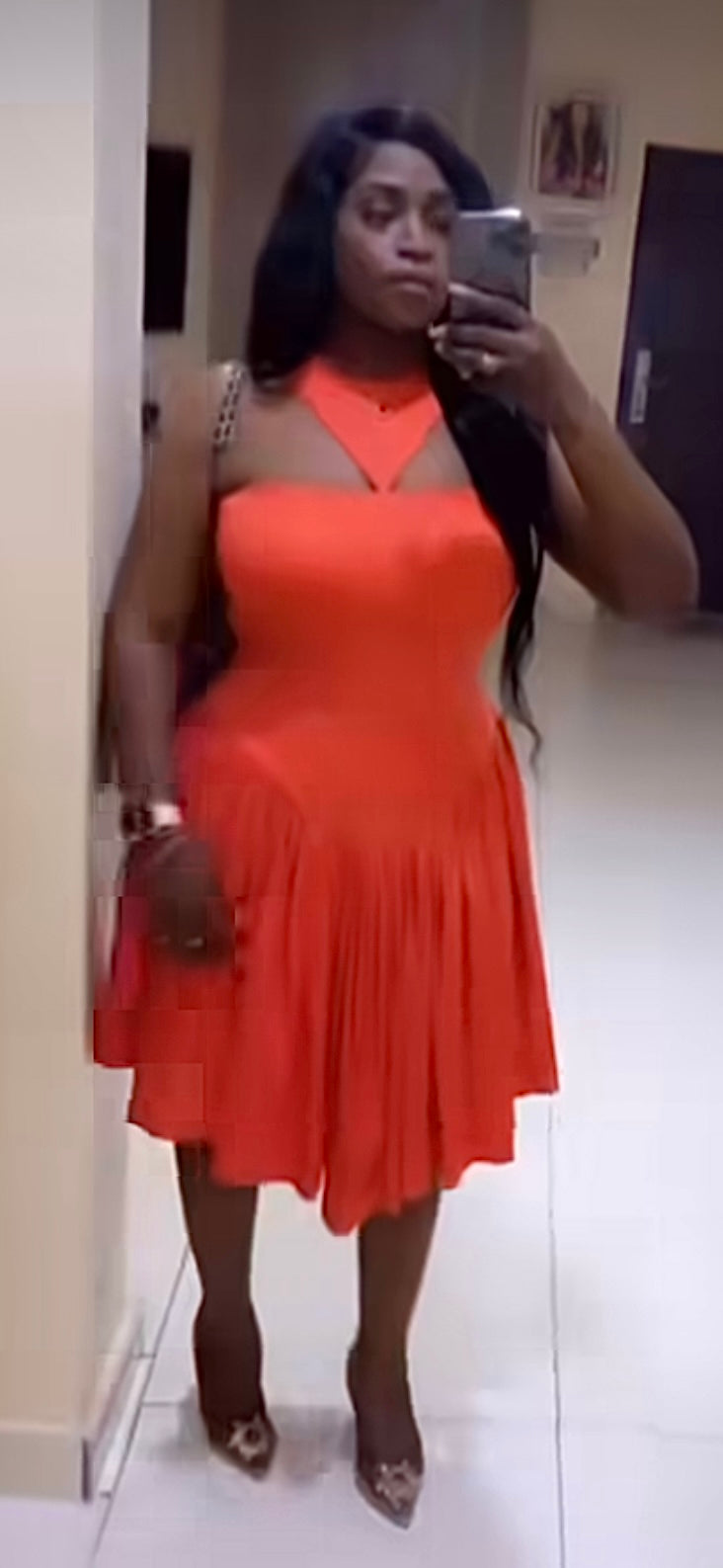 Princess cotton dress midi