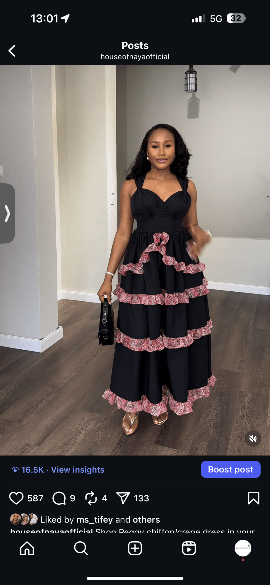 Peggy crepe dress - House of Naya