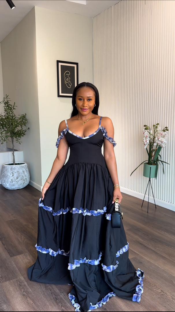 Malibu crepe dress( ready to wear)