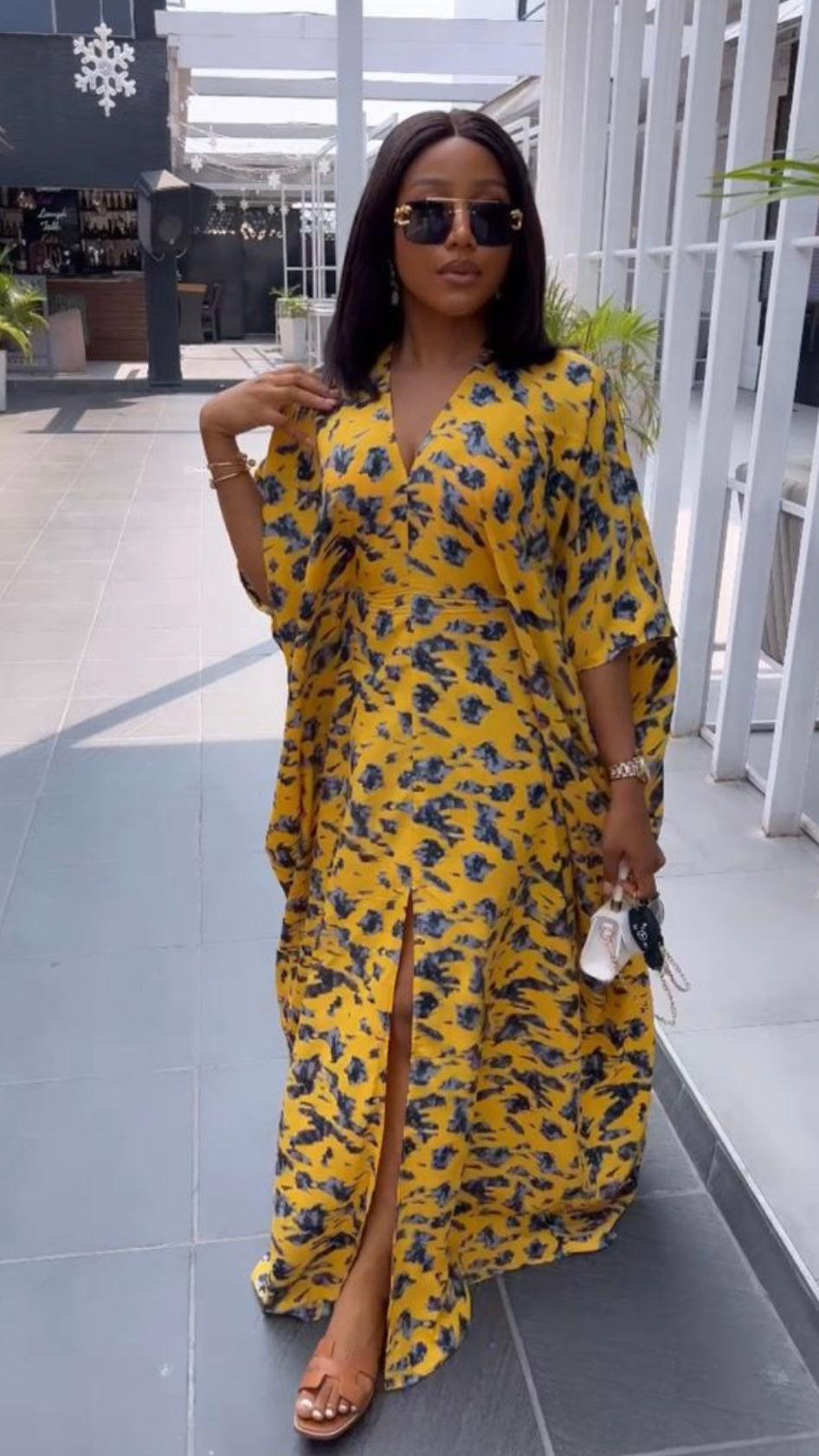 Naya crepe bubu dress