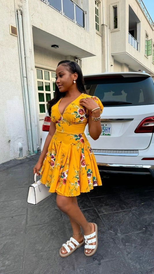 Sun crepe dress - House of Naya