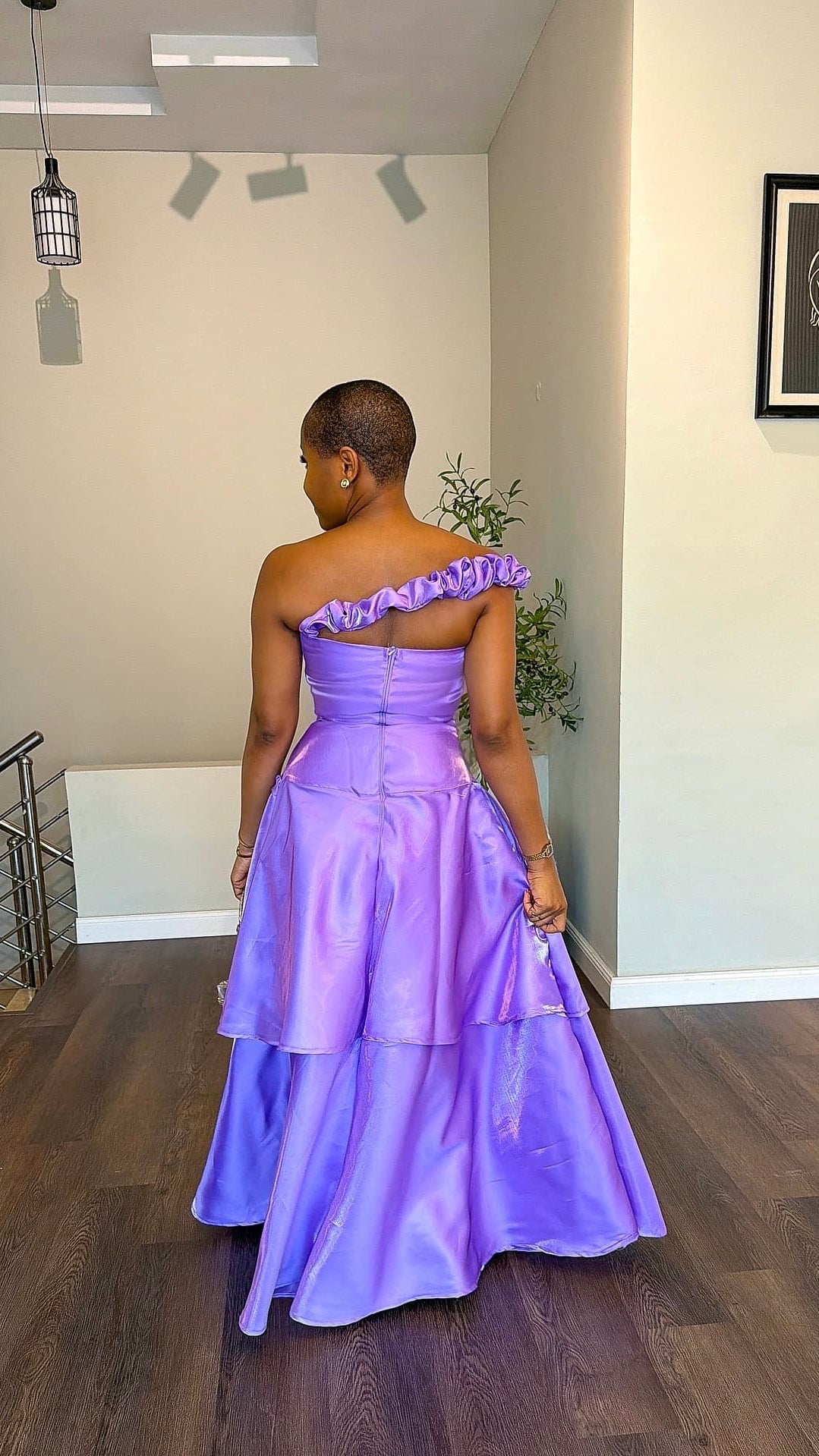 Lavander mikado dress - House of Naya
