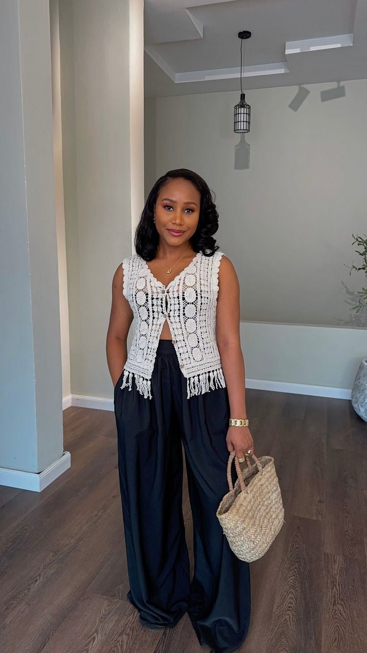 Shayla crepe pant (ready to wear) - House of Naya