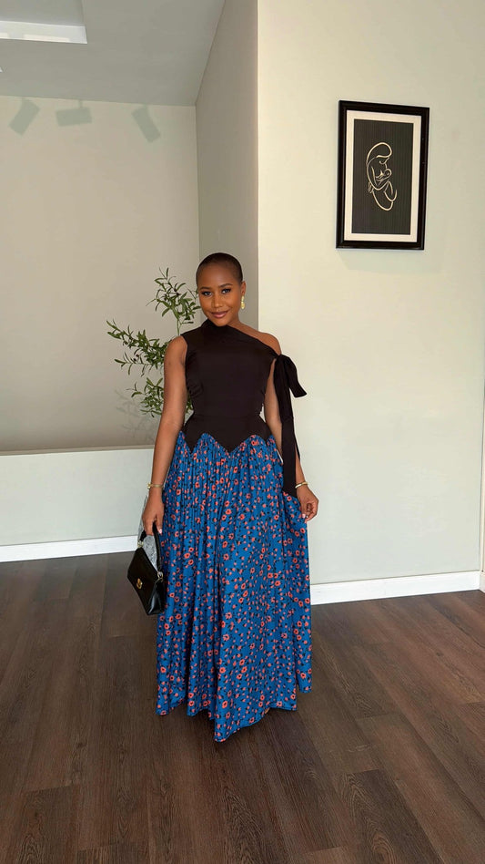 Motunrayo crepe dress(ready to wear) - House of Naya