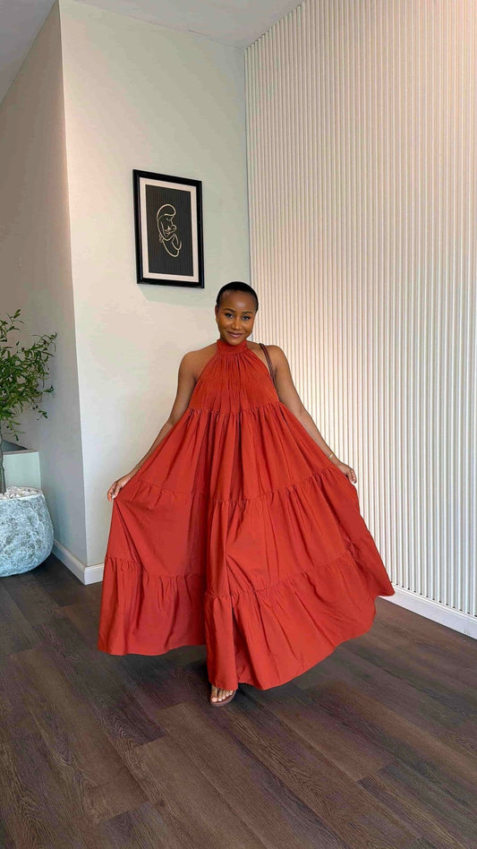 Mina Crepe dress long - House of Naya
