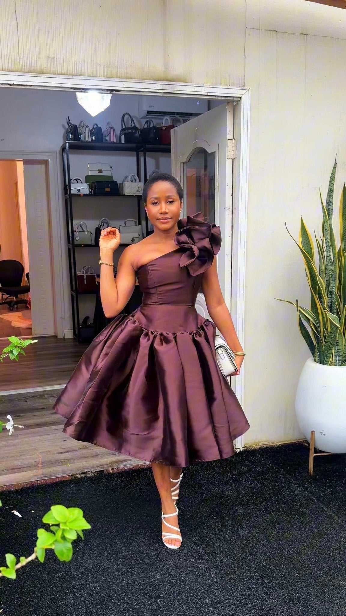 Eva mikado dress (ready to wear) - House of Naya