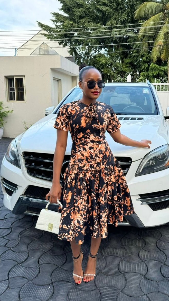 Steph crepe dress - House of Naya