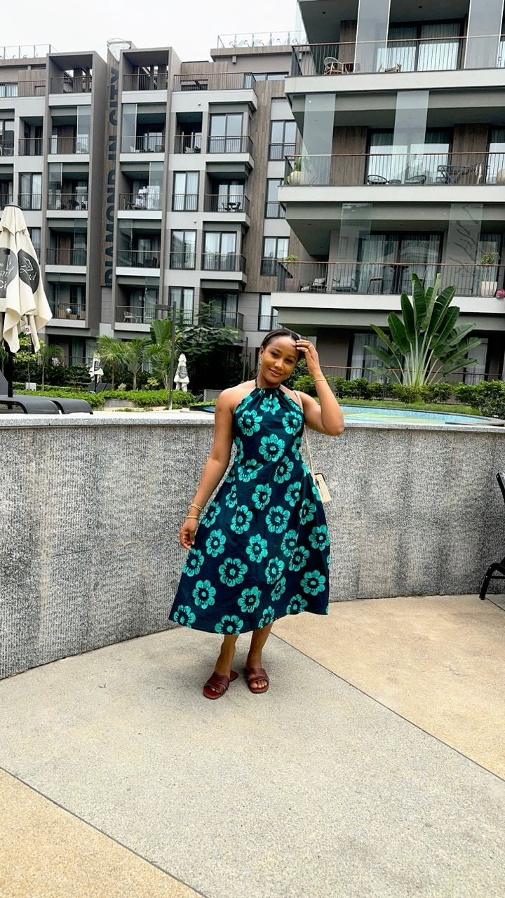 Bella Ankara dress (ready to wear)