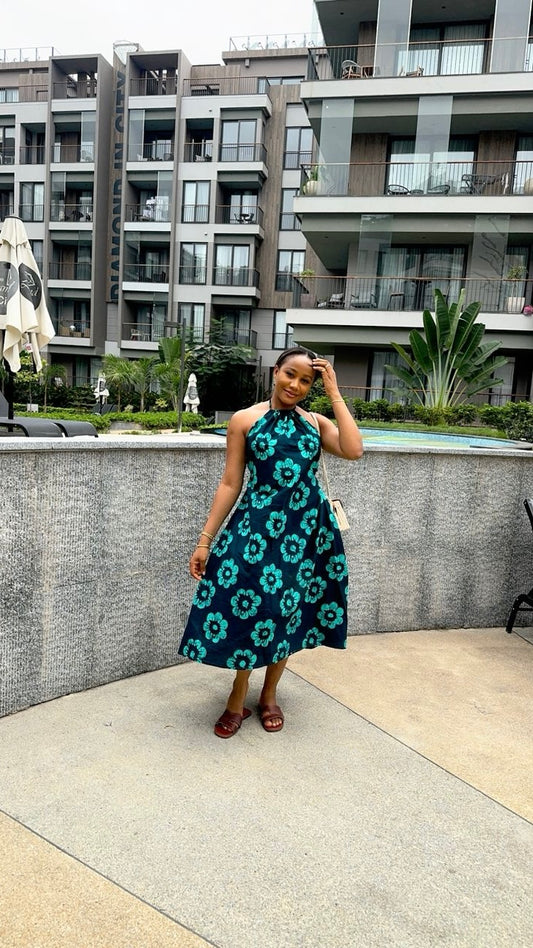Bella Ankara dress (ready to wear)