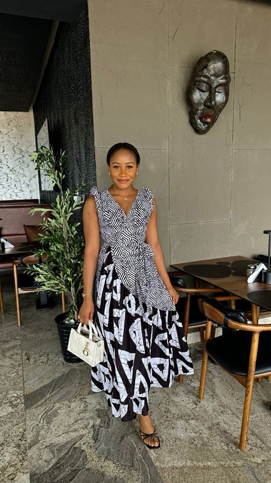 Sunshine Ankara dress