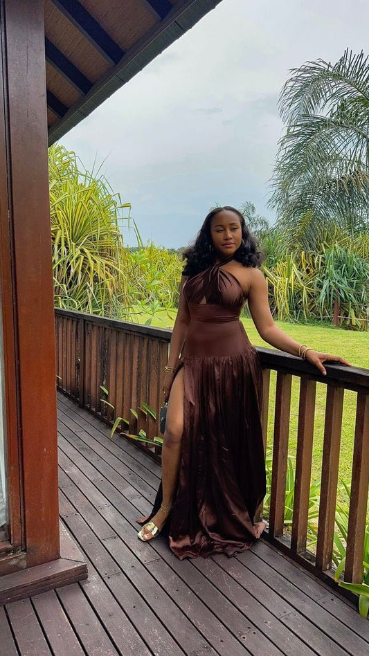 Crystal silk dress - House of Naya
