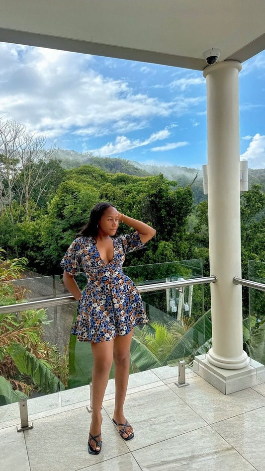 Tiana crepe playsuit