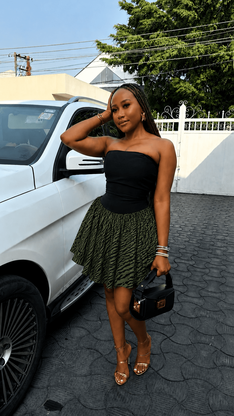 Roseline crepe dress (ready to wear) - House of Naya