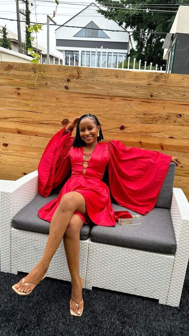 Chioma silk playsuit