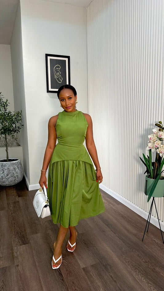 Peaches crepe set (ready to wear)