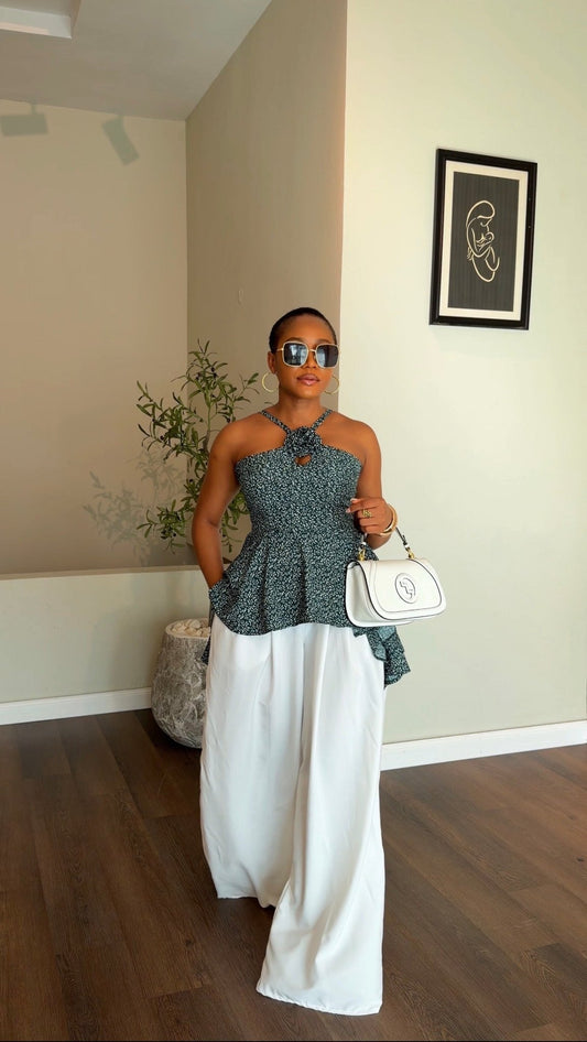 Anu crepe set|custom ladies two piece set - made in Nigeria - House of Naya