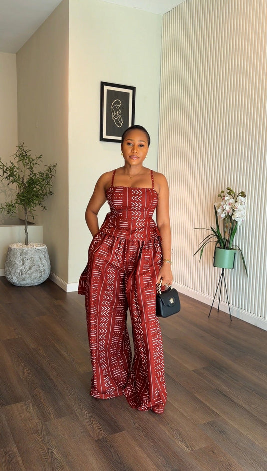 Lily Ankara set|custom Ankara outfit in Lagos - House of Naya