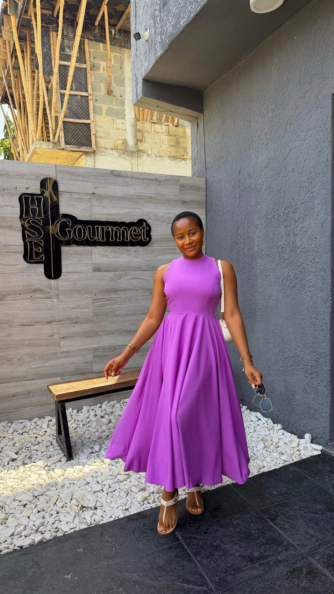 Sugar crepe dress(ready to wear) - House of Naya