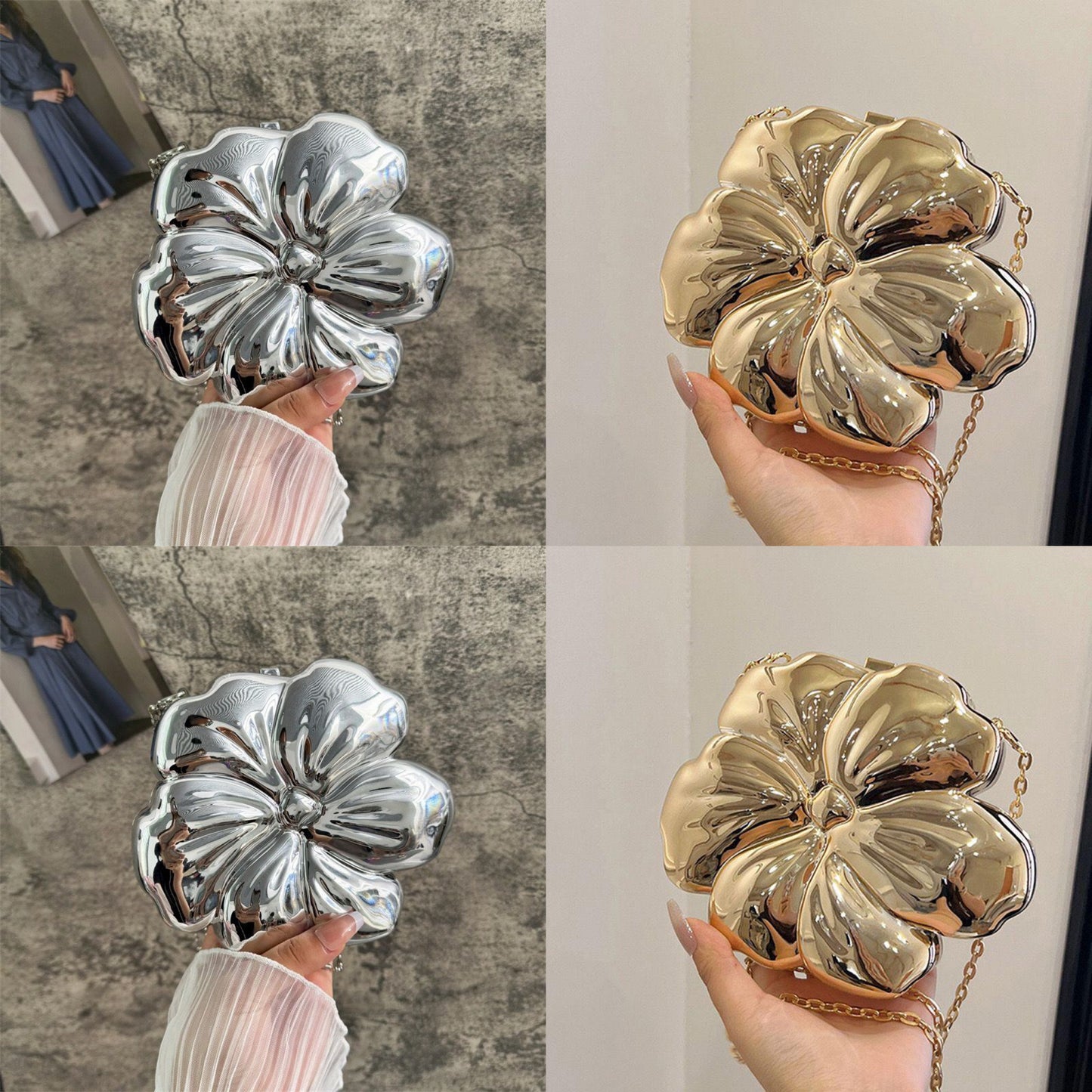 Women’s metallic purse