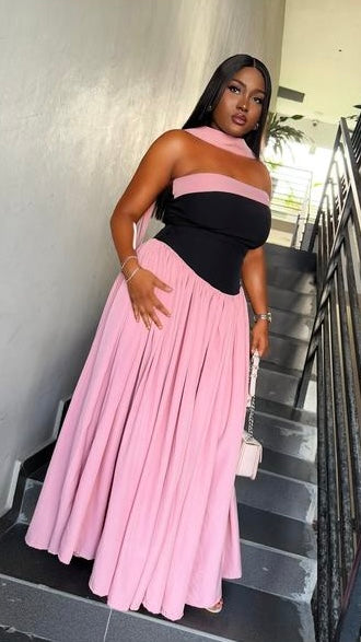 Geraldine crepe dress