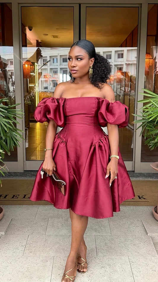 Dera mikado dress (short) - House of Naya
