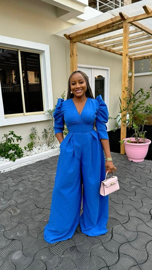 Olivia cotton jumpsuit (ready to wear ) - House of Naya