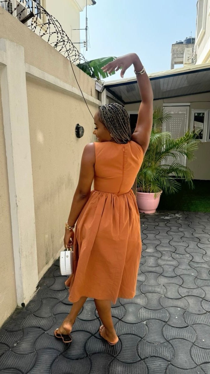 Tolu cotton dress(ready to wear) - House of Naya