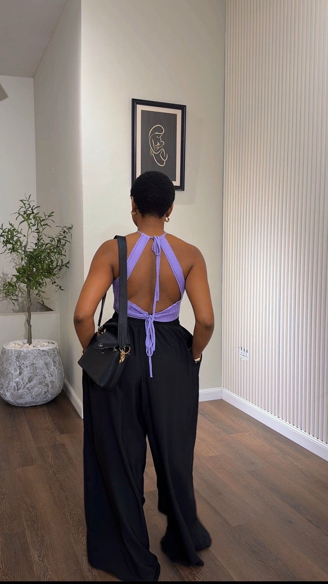 Mimi crepe pant (ready to wear) - House of Naya